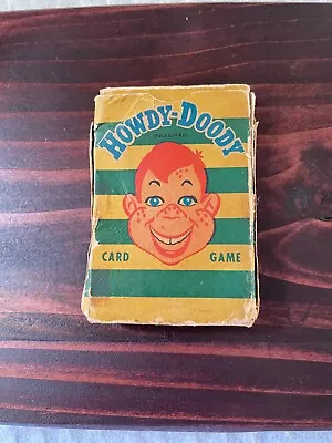 VINTAGE HOWDY DOODY CARD GAME With Original Box Joker And Instructions • $9.99