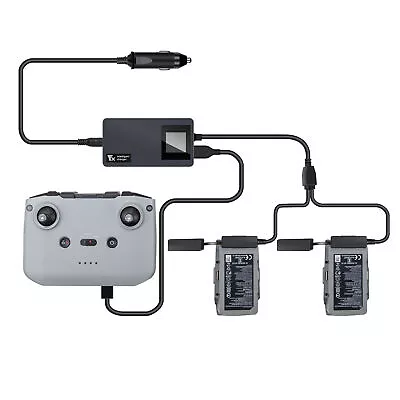 $64.78 • Buy For DJI Mavic AIR 2 / AIR 2S Digital Display Car Charger Drone Accessories