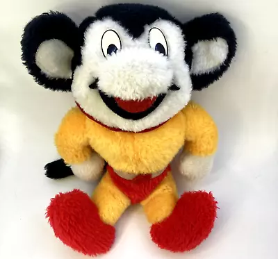 Vintage Mighty Mouse Stuffed Animal Plush Toy With Cape 9 Inches Tall • $12.49