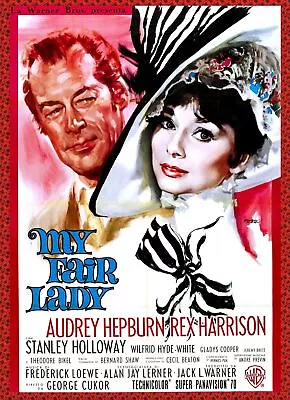 Decoration Poster.Home Room Art.Interior Design.My Fair Lady Movie.Hepburn.7170 • $53