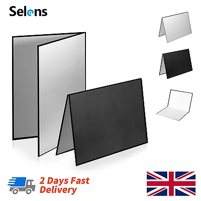 3 In1 Photography Light Reflector Cardboard Diffuser Panel A3 For Photo Shooting • £6.59