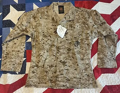 USMC DESERT MARPAT MCCUU BLOUSE SHIRT  SIZE MED-REGULAR With Permethrin • $30