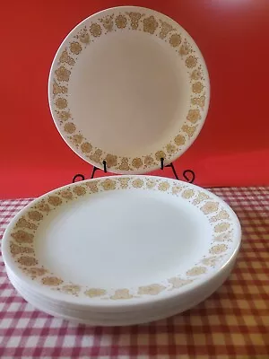 Vintage Corelle CORNING Ware Harvest Gold Butterfly Dinner Plates • $3.99