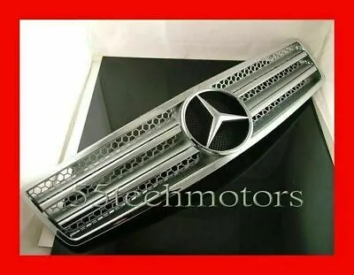 Mercedes Benz R129 SL320 SL500 Grille Grille 90~02 Frame SILVER Frame 2 Fins NEW • $149.98