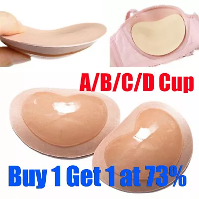 Women Invisible Bra Silicone Gel Strapless Backless Adhesive Stick On Push Up UK • £3.10