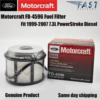 Genuine Motorcraft FD-4596 Fuel Filter Fit 1999-2007 7.3L PowerStroke Diesel • $21.99