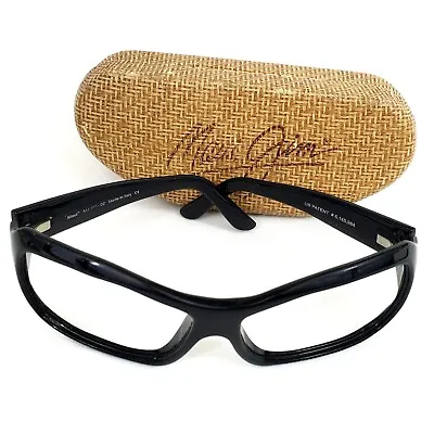 Maui Jim MJ111-02 Black Rectangle Thick Frame Only With Hard Case EF1172 • $27