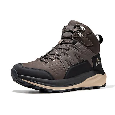 Mens Hiking Boots Waterproof Work Outdoor Leather Lightweight Climbing Boots • $64.99