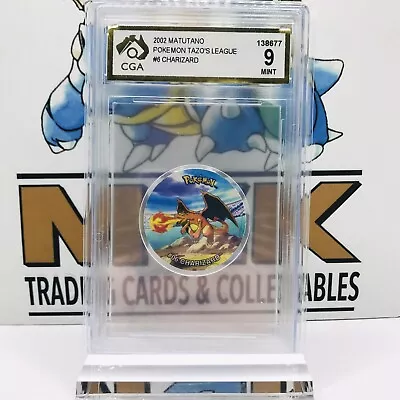 Charizard #06 Tazo Pokemon Tazos League 2002 Matutano Cga Graded 9 • $299