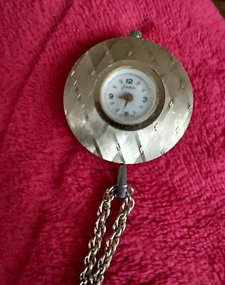 Vintage Swiss Made Endura Mechanical Wind Up Necklace Pendant Watch • $40