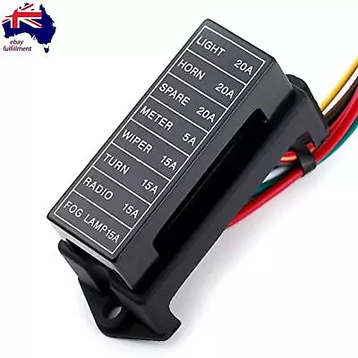 8 Way 12-32V Fuse Box Block Holder Circuit Automotive Car Boat Blade ATC ATO • $9.99