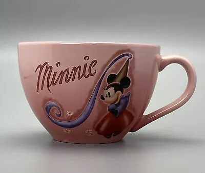 Disney Store Minnie Mouse Mug Over Sized  Cappuccino Soup Mug Pink Coffee Cup • $7.99