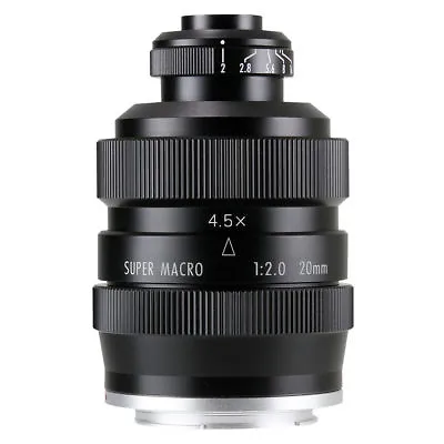 Zhongyi Mitakon 20mm F/2 4.5X Super Macro Lens For Mirrorless Sony E Mount  • $149