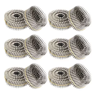 3600Pcs 15 Degree Wire Coil 1-1/2” ×.09” Ring Shank Stainless Steel Siding Nails • $54.10