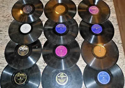 Lot (4 Of 7) Of Vintage 78 RPM 10  Vinyl Shellac Records Mixed Genre Old Music • $5.99