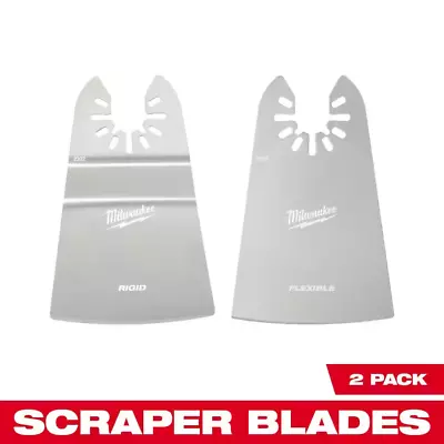 Multi Tool Oscillating Blade Kit 2  Stainless Steel Rigid/Flex Scraper (2 Piece) • $19.10