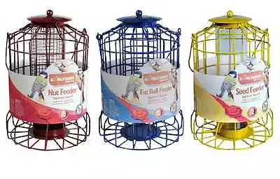 £22.95 • Buy Premium Hanging Wild Garden Bird Feeder Seed Nut Or Fat Ball With Squirrel Guard