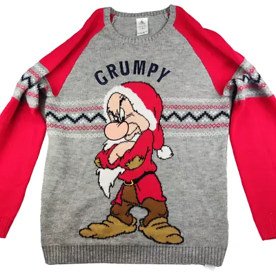 £16.99 • Buy Disney Store Grumpy Christmas Jumper Mens Size M Knitted Acrylic Blend
