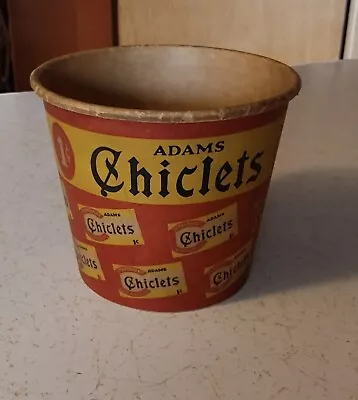 VINTAGE WAX Container - ADAMS CHICLETS Candy Coated Gum • $45