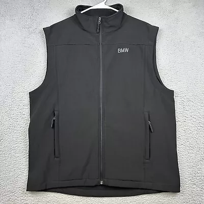 Oobe BMW Vest Jacket Mens Large Black Employee Windbreaker Dealership Softshell • $24.95