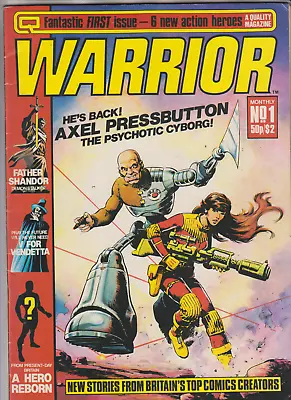 £102 • Buy Warrior Magazine # 1  Fn/vf 7.0  Key 1st V For Vandetta Alan Moore 1982 Uk