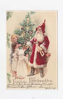 Rare German Santa HTL (Hold To The Light) Vintage Postcard • $300