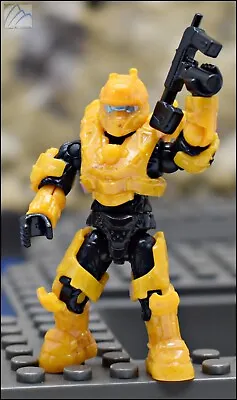 Halo Mega Bloks Construx Yellow Spartan Technician Mini Figure Fireteam Castle • $24.90