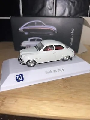 1:43 Diecast Model White Saab 96 1964 Saab Car Museum LM02 Mint Boxed Atlas MINT • $29.86