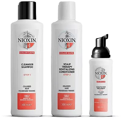 Nioxin System 4 Cleanser 300 Ml And Conditioner 300 Ml And Treatment 100 Ml Trio • $54.95