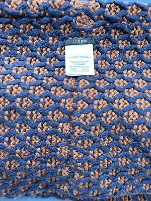 J.CREW Wool Snood Navy/Brown Pattern • $22.80
