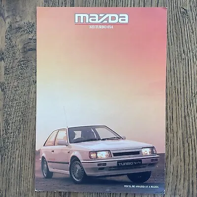 1987 Mazda 323 Turbo 4x4 Rare Bf Brochure • $19.30