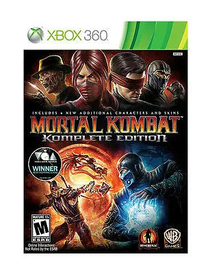 Mortal Kombat -- Complete Edition (Microsoft Xbox 360 2012) • $24.89