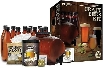 Mr. Beer Premium Gold Edition 2 Gallon Homebrewing Craft Beer Making Kit • $72.99