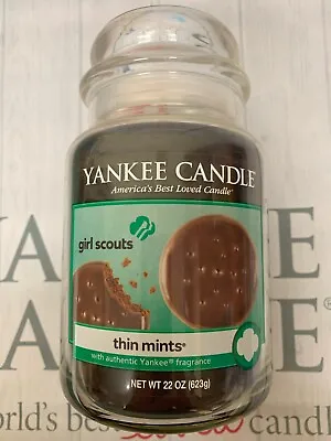 Yankee Candle Thin Mints Large Jar - Retired 2016 Limited Edition. Deerfield • £39.79