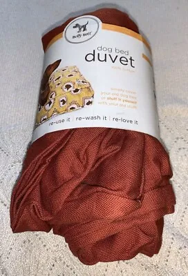 Molly Mutt Sz Small Dog Bed Duvet Cover 100% Cotton Durable Washable Rust Color • $25