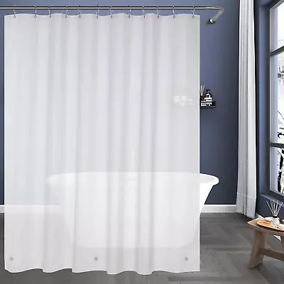 Extra Long Shower Curtain Liner 72 X 84 Plastic Frosted Shower Liner Waterproof  • $10.79