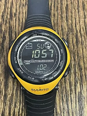 Suunto Vector Watch Yellow Quartz Barometer Altimeter Compass Adult Unisex • $95