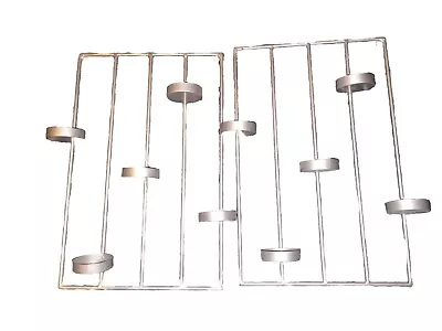 2 Pc Set Metal Rectangle Wall Decor Candle Holder Tea Light Votive Candle  • £8.20