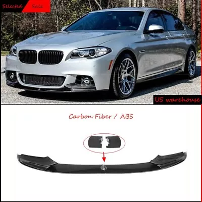 Carbon Fiber Front Splitter Lip Spoiler For 2011 - 2016 BMW F10 5 Series M Sport • $72.19