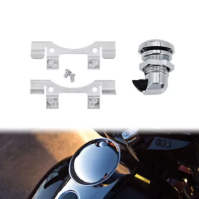 Motorcycle Chrome Push Button Fuel Door Latch Fit For Harley Electra Glide 92-UP • $12.34
