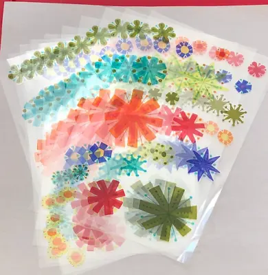 10 Mrs Grossmans Colorful Star Burst Stickers Party Mod Decor Ornaments • $7.99