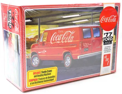 AMT 1977 Ford Coca-Cola Delivery Van W/ Vending Machine 1:25 Model Car Kit 1173 • $24.99