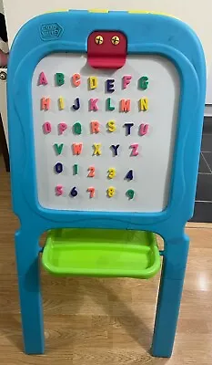 £10 • Buy Chad Valley Double Sided Easel Blackboard Whiteboard Magnetic Storage 3yrs+