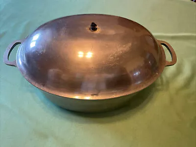 VINTAGE MAJESTIC COOK WARE ALUMINUM ROASTER 12 X 9 X 5 DUTCH OVEN COOKWARE • $9.99