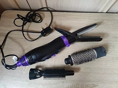 Nicky Clarke Hot Air Styler Frizz Control Interchangeable Brushes Ionic • £16