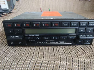 Tested Mercedes Becker Be0780 W126 In Dash Am Fm  Radio Cassete Tape Player • $279.99