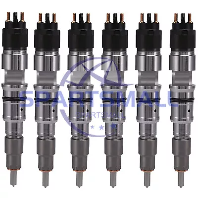 6X Fuel Injector 0445120080 65.10401-7004A For Daewoo Doosan DL06 Engine • $890