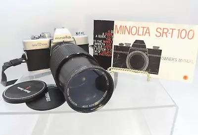 Minolta SRT100 Camera With Vivitar Series 1 Camera Lens 70-210mm 3.5  / Untested • $32.99