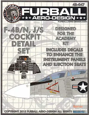 FUR48047 1:48 Furball Aero Design F-4B F-4N F-4J F-4S Phantom II Cockpit Detail • $12.69