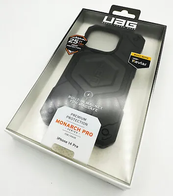 Urban Armor Gear (UAG) Monarch MagSafe Tough Case For Apple IPhone 14 Pro Black • £50.39